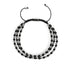 Trinité | Argent x Gunmetal | Bracelet Triple Rang